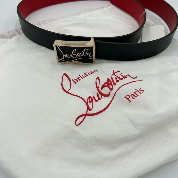 Men’s Christian Louboutin, Ricky Belt size 100 cm/40 inches made in Italy - Picture 2 of 6